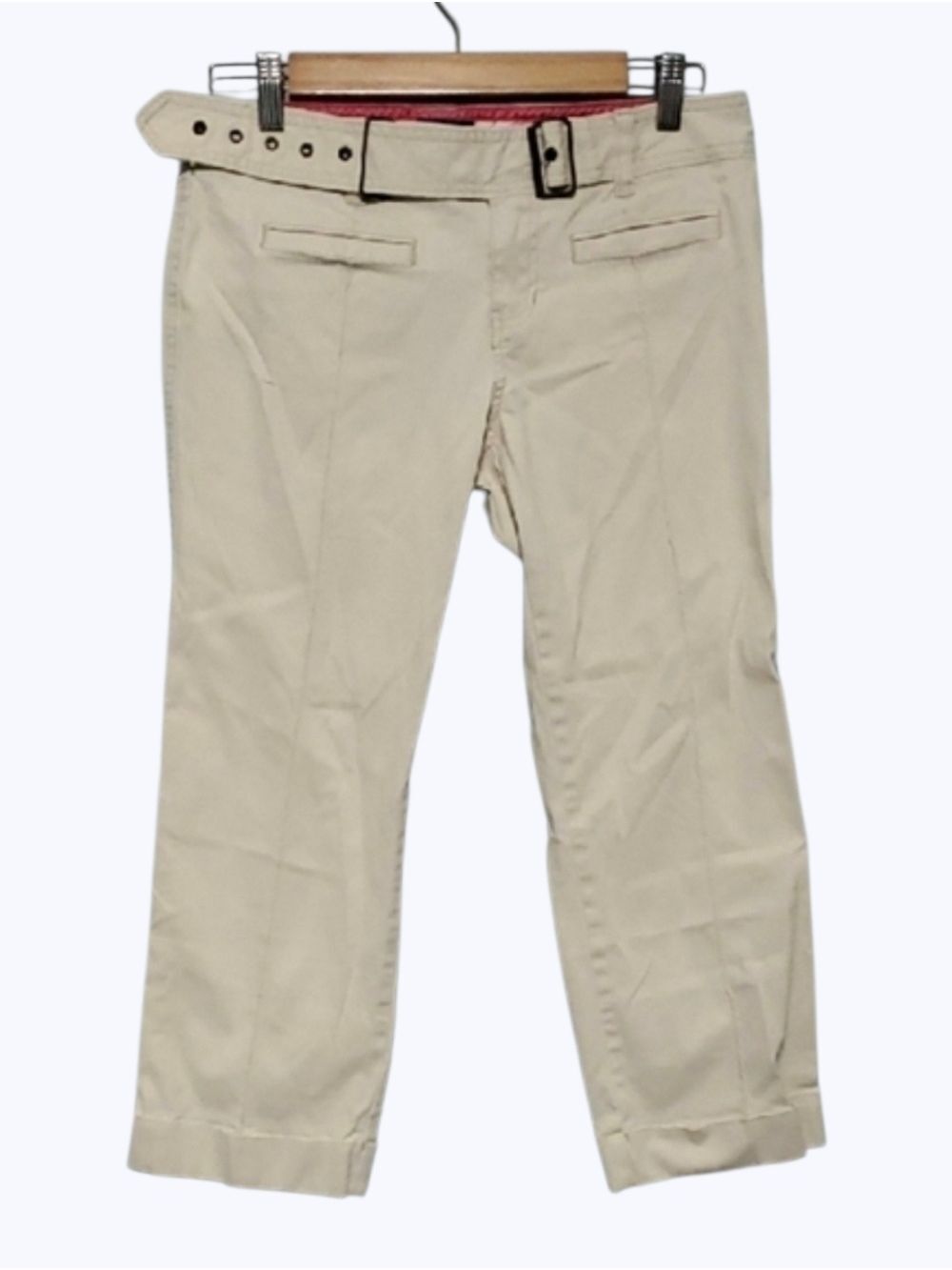 Hollister Co Pants Womens Size 5 Beige Y2k pacific merchants Accent Belt preppy